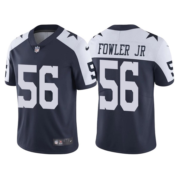 Men's Dallas Cowboys #56 Dante Fowler Jr. Navy/White Vapor Limited Stitched Jersey Men's Dallas Cowboys #56 Dante Fowler Jr. Navy/White Vapor Limited Stitched Jersey